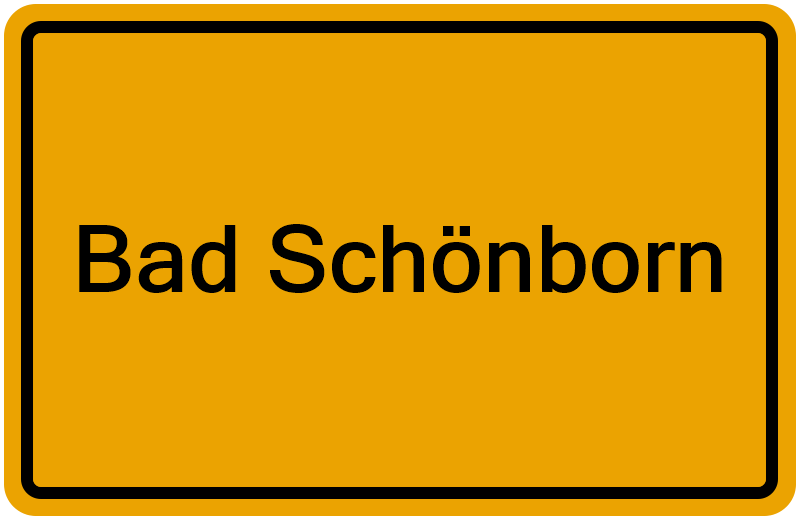 Handelsregisterauszug Bad Schönborn